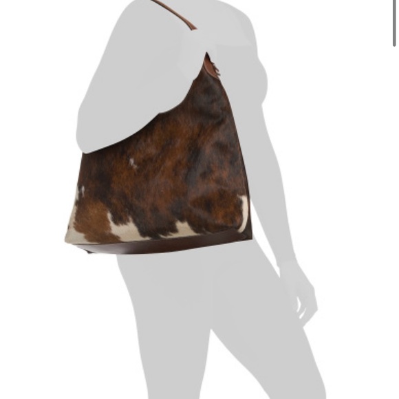 CAVALCANTI Leather Cow Hobo Bag - Picture 2 of 4
